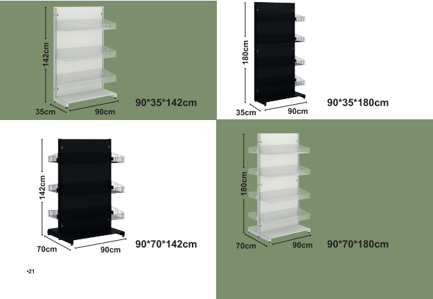 سلاسل الصلب Solid Wire Shelves
